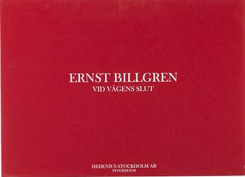 Ernst Billgren, "Portfolio "Vid vägens slut"with 5 colour lithographs and a watercolour.