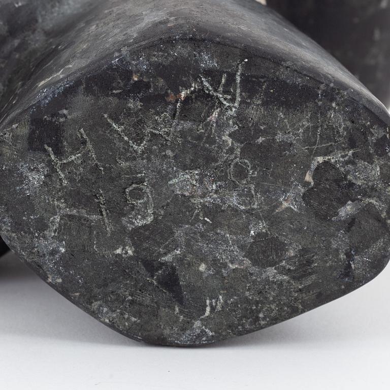 Heikki Virolainen, sculpture, stone, signed HWV and dated 1978.