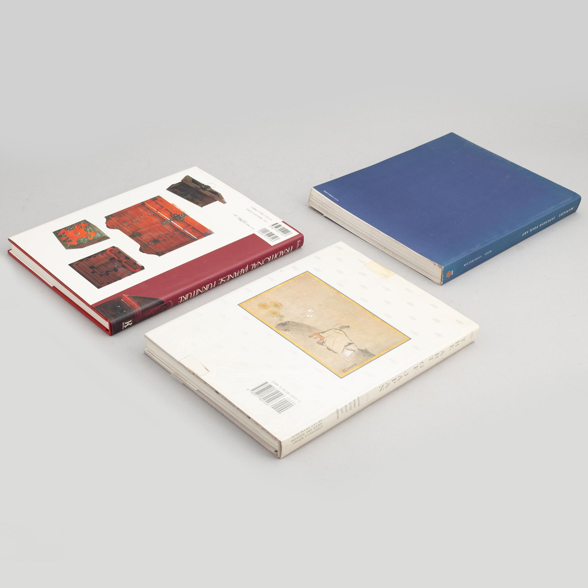 Böcker, 11 volymer, rörande Japansk konst och konsthantverk.