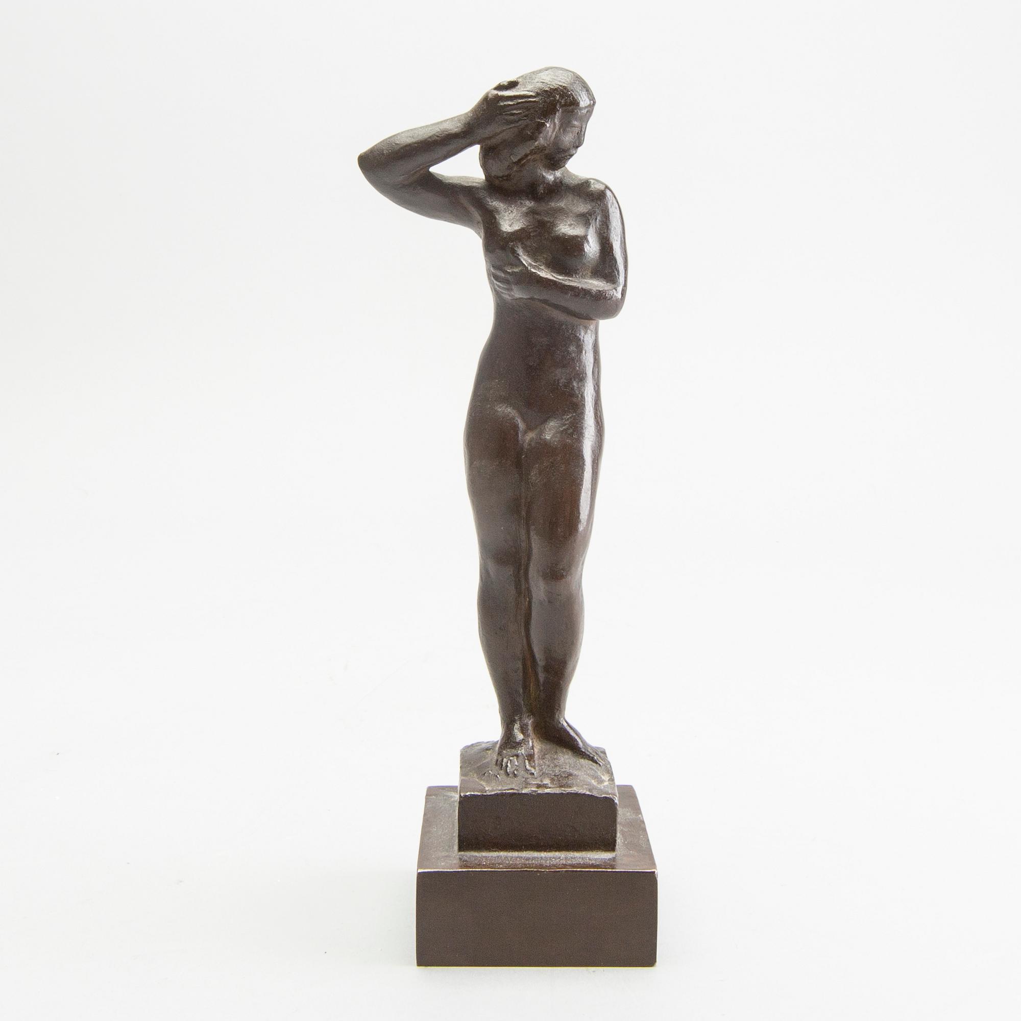 Anders Olson, a signed and dated bronze sculpture.