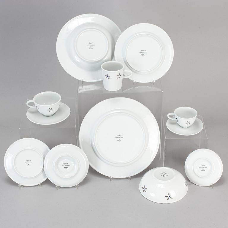 JONAS BOHLIN, servis, 66 delar, porslin, "Qvint", Rörstrand.