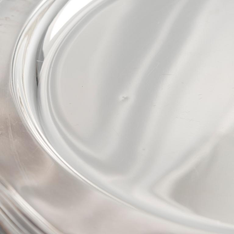 A silver tray, Cohr, Denmark.