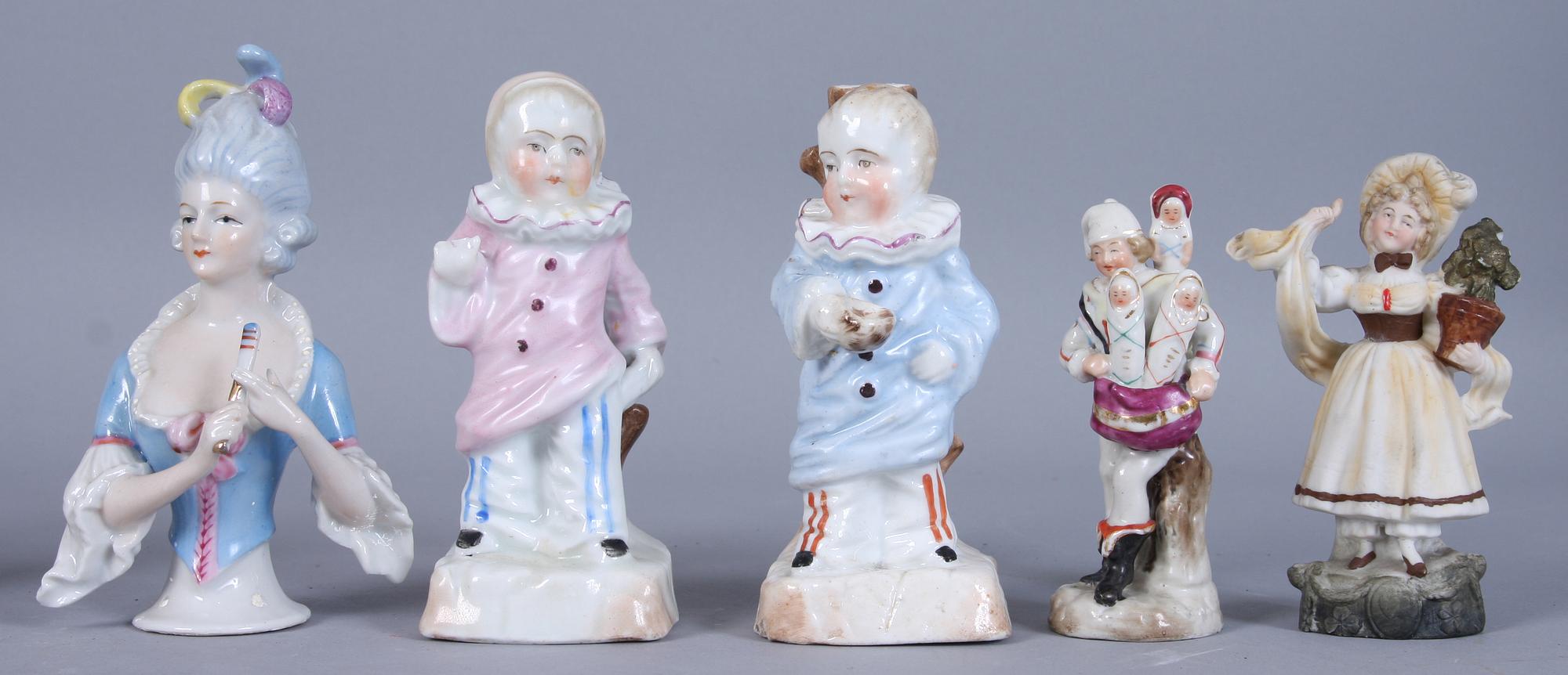 FIGURINER, 9 st, porslin, 1900-tal.