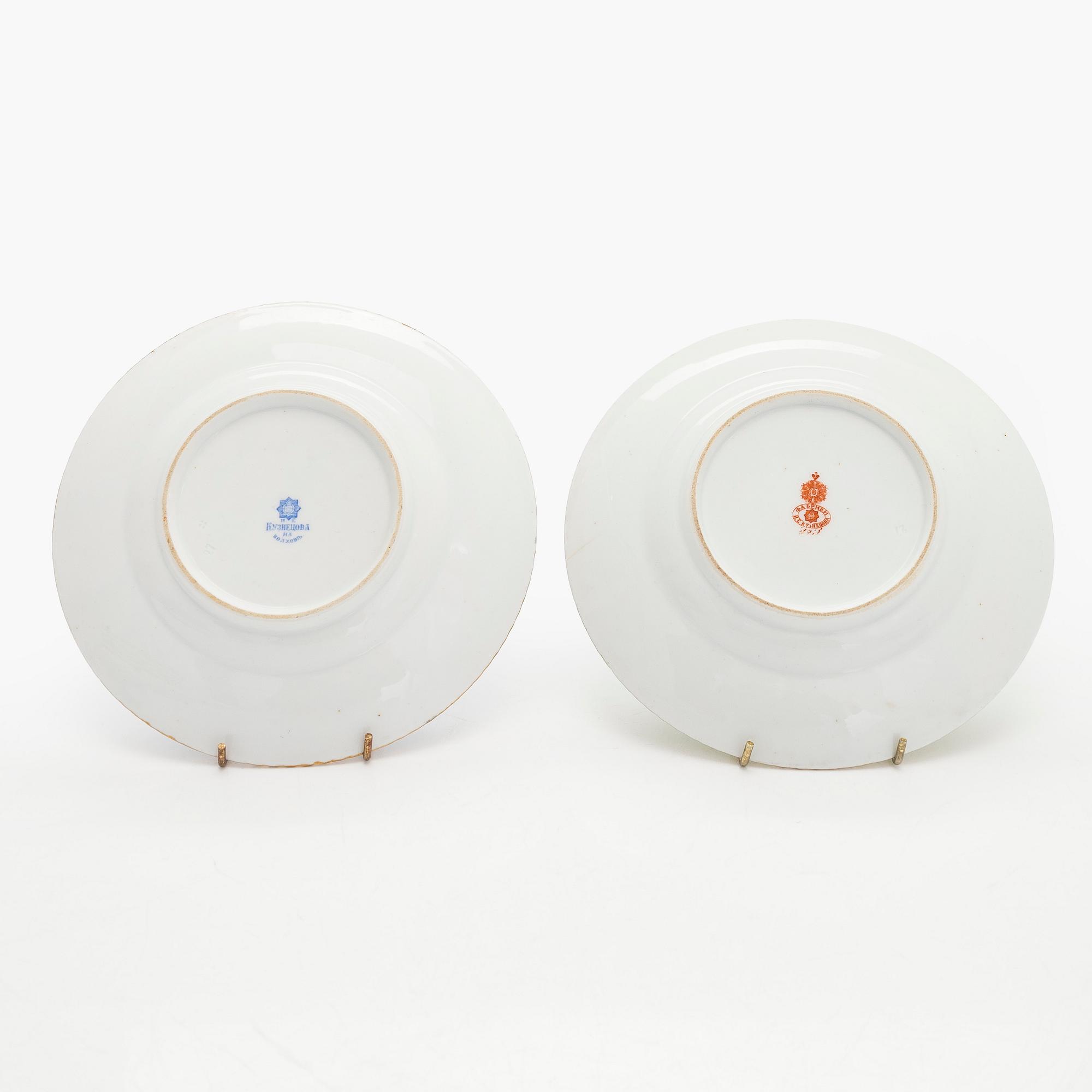 Lautasia, 2 + 6 kpl, Kuznetsov Venäjä 1900-1917.