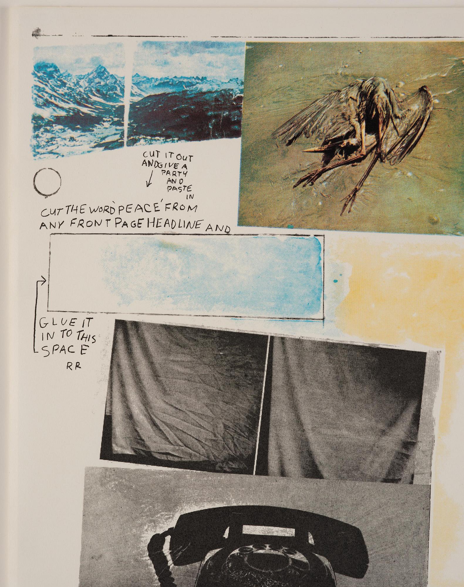Robert Rauschenberg, "Poster for peace Rauschenberg 70".