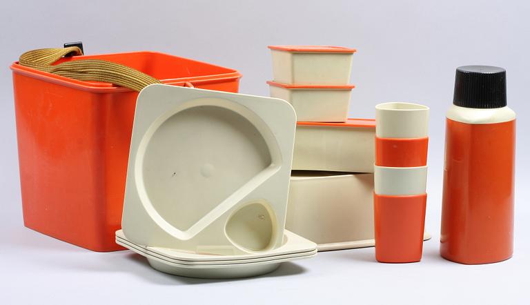 PICKNICKSET, plast, "Taffel", design Sigvard Bernadotte 1959.