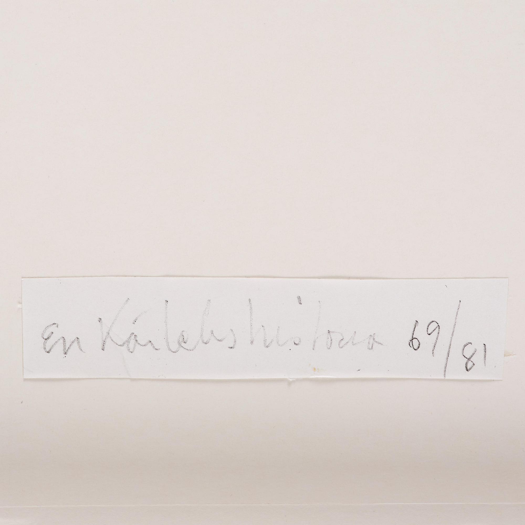 Walter Hirsch, "En kärlekshistoria", 1969.