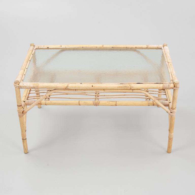 Bamboo furniture set, 6 pieces, 20th century.