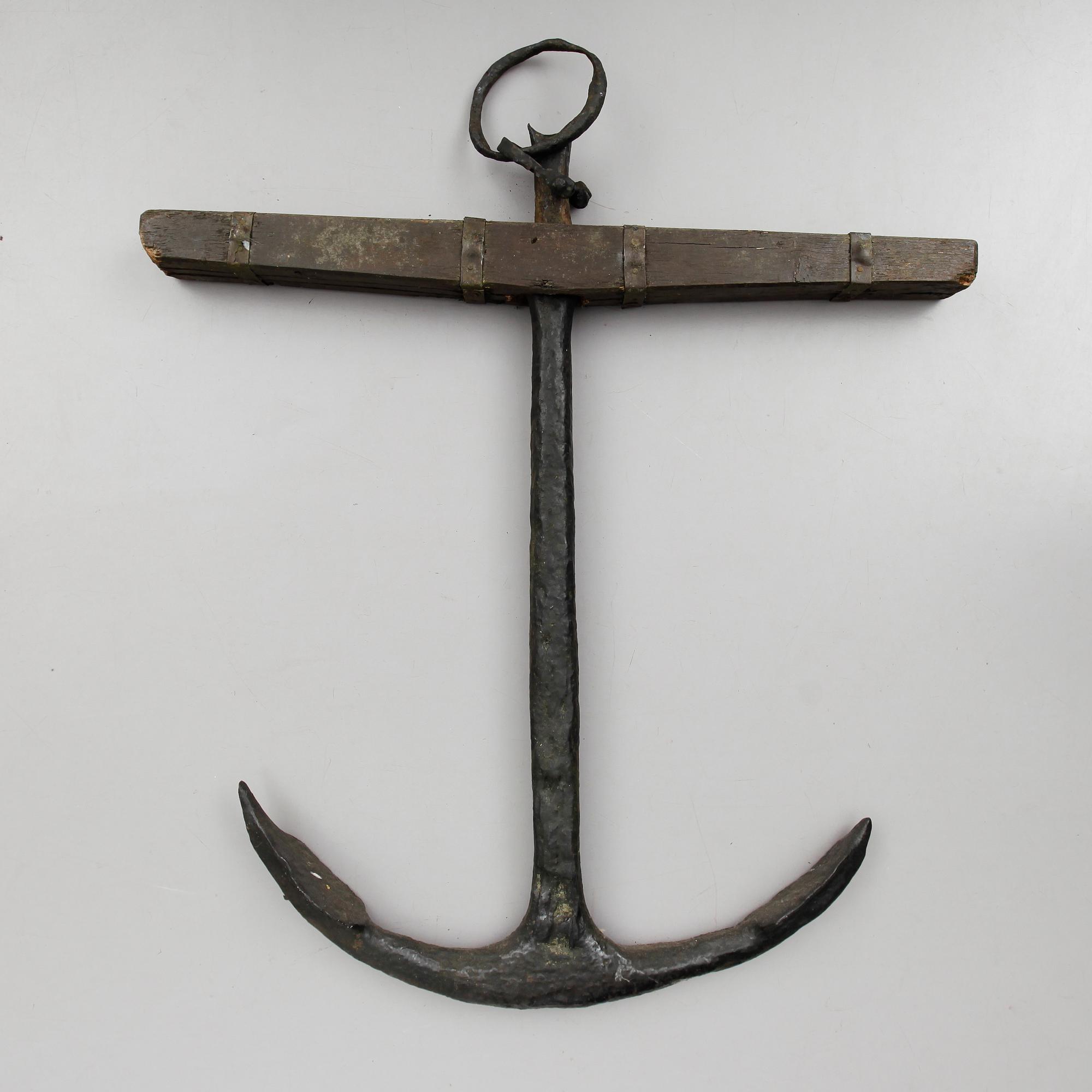 ANKARE, smide och trä, möjligen 1600-tal.