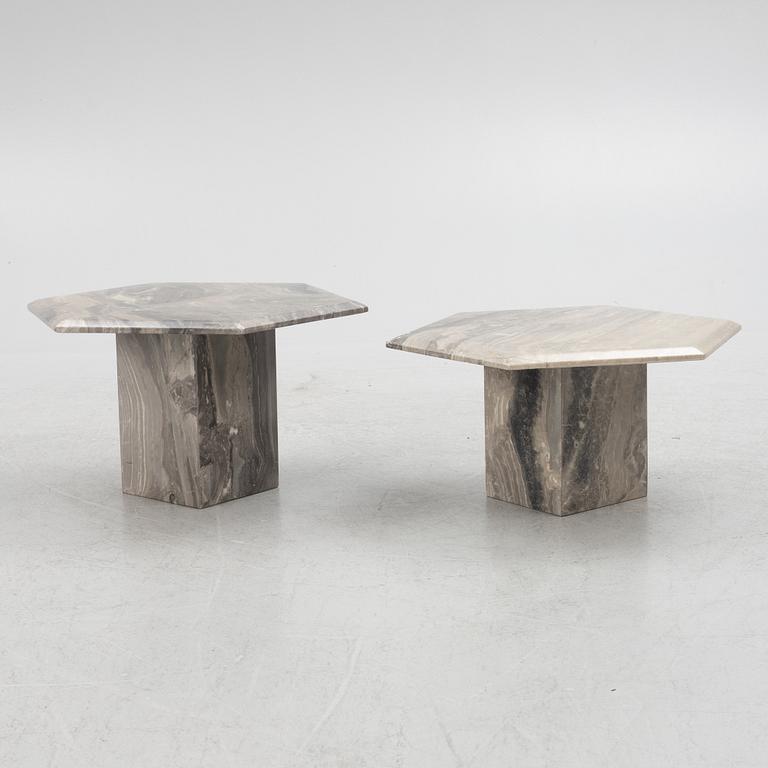 A pair of Side tables, later part of the 20th century.