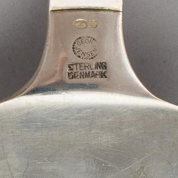 HARALD NIELSEN, 41 pieces of sterling silver cutlery model "Pyramid" Georg Jensen Denmark. Total weight c. 720 gram.