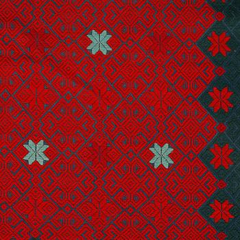 A hanging tapestry from Skåne made in the first half of the 20th century.