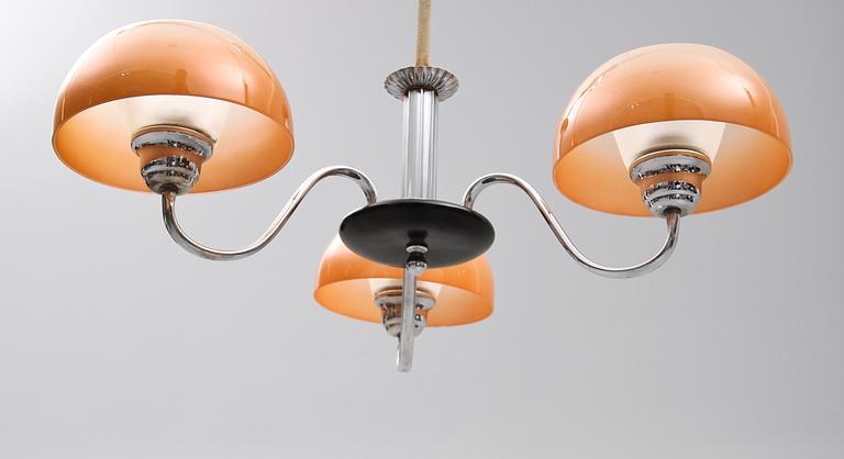 TAKLAMPA, art déco, 1900-talets första hälft, höjd 58 cm.