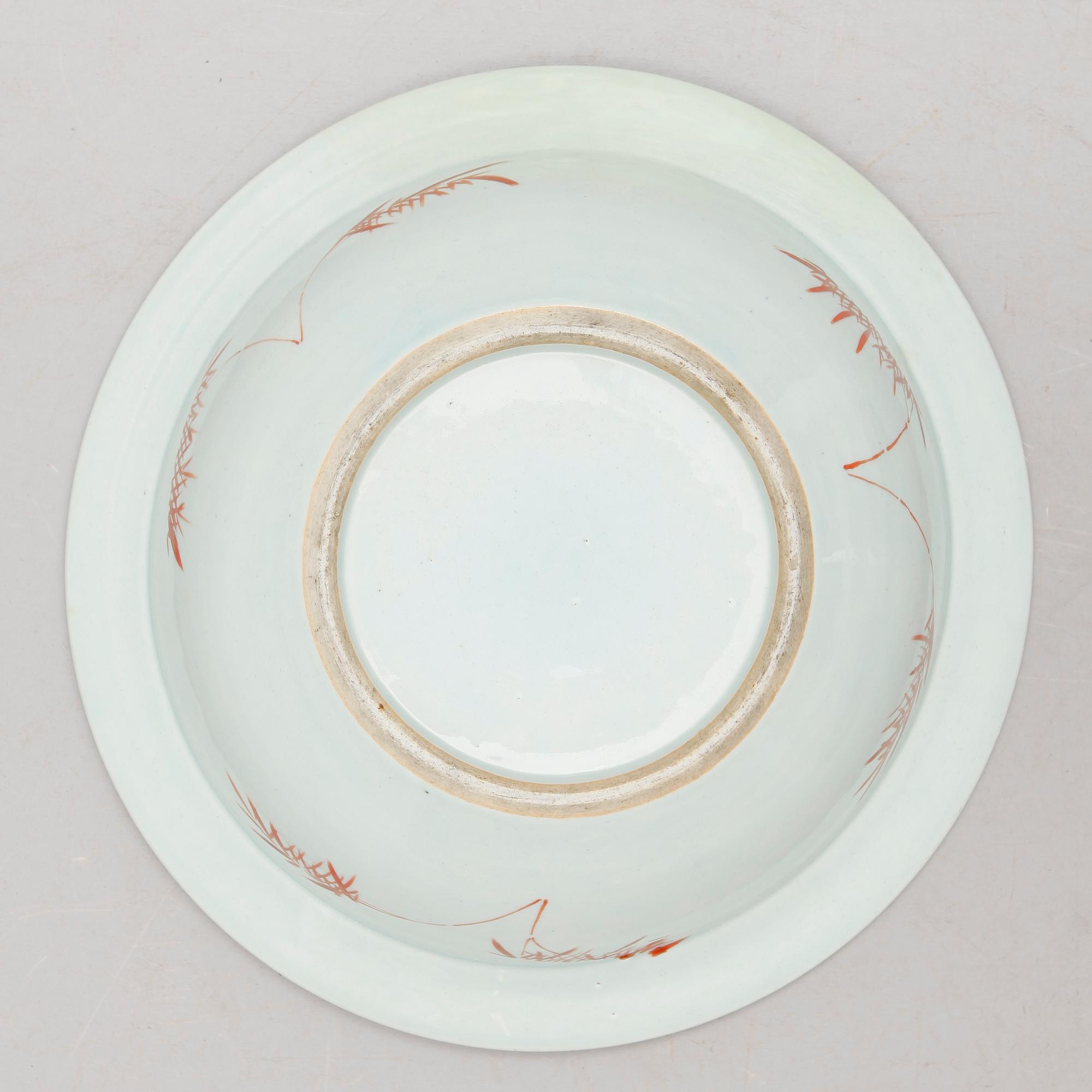 SKÅL, porslin, Kanton, Kina, 1800-talets andra hälft.