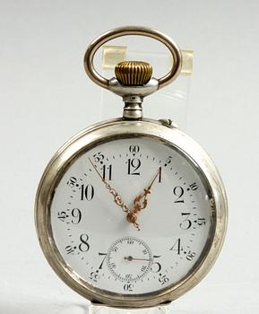 FICKUR, "Spiral Brequet Ancre 19 rubis", silver och FICKUR, 18k guld.