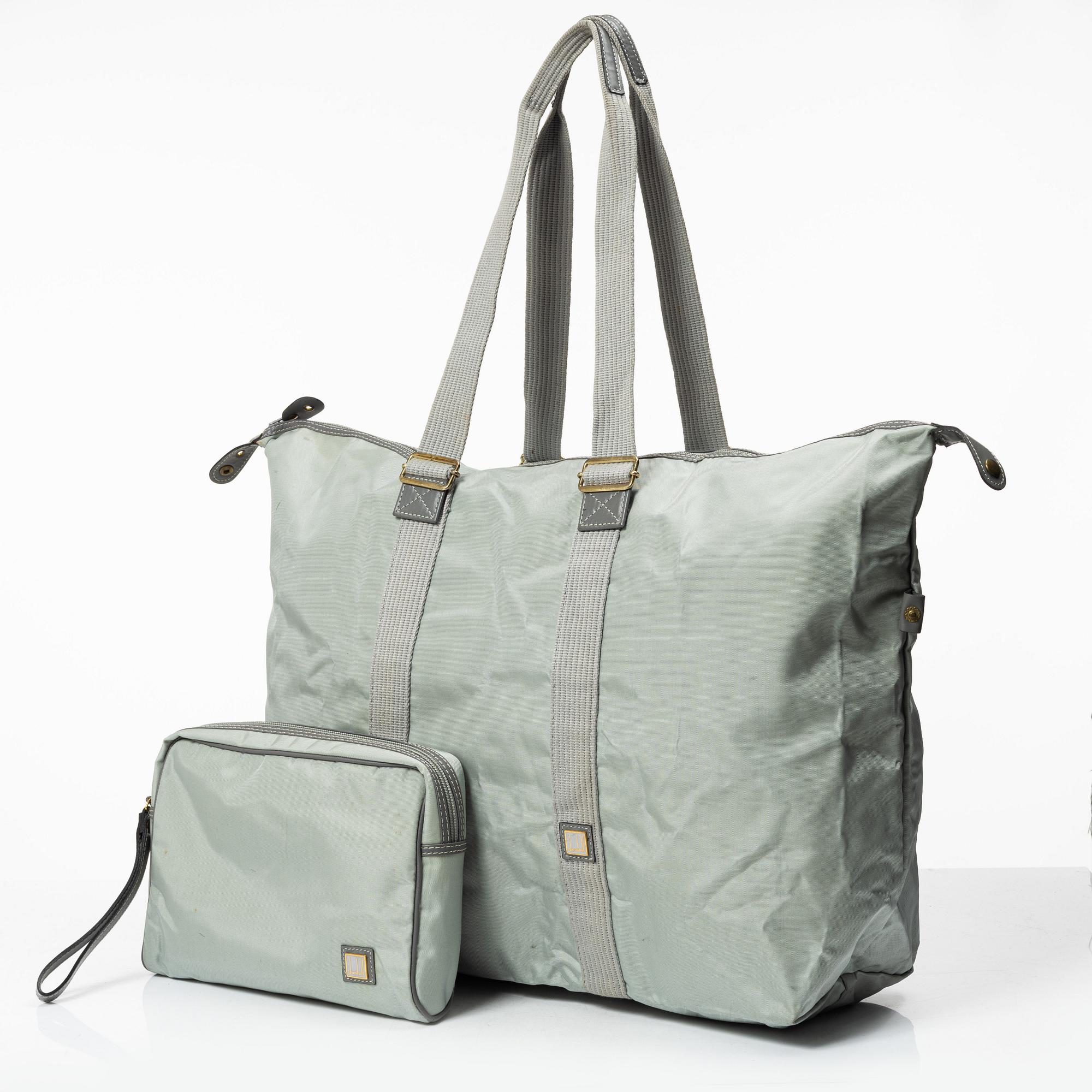 Dunhill, weekend bag with toiletry case.