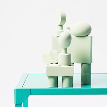 Mia E Göransson, a unique sculpture,  "Plattform III", 2023.