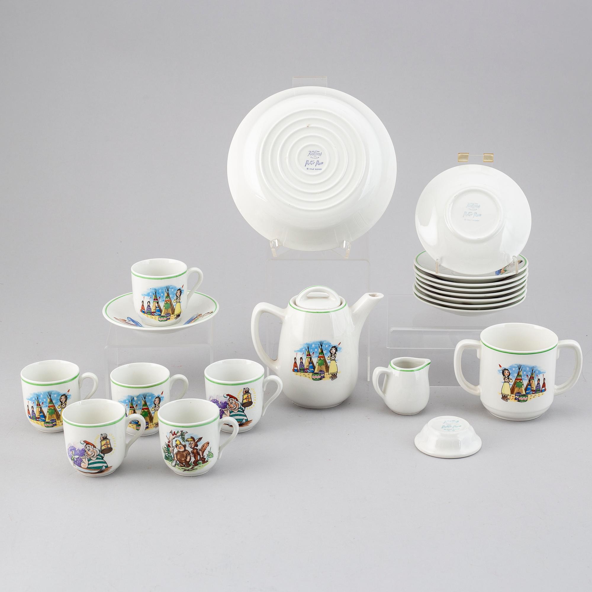 Rörstrand & Walt Disney, barnservis, 11 delar "Peter Pan".