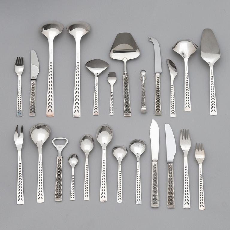 BESTICKUPPSÄTTNING, 126 delar, silver, Norge.