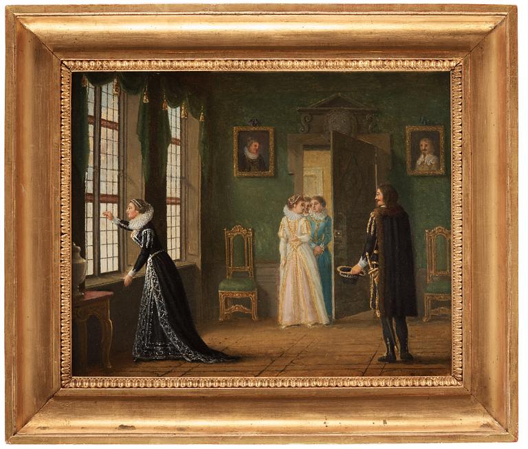 Pehr Hilleström, Ebba Brahes betrothal to Jacob de la Gardie.