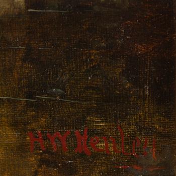 HENRY W. HENLEY, oil on canvas/panel, signed.