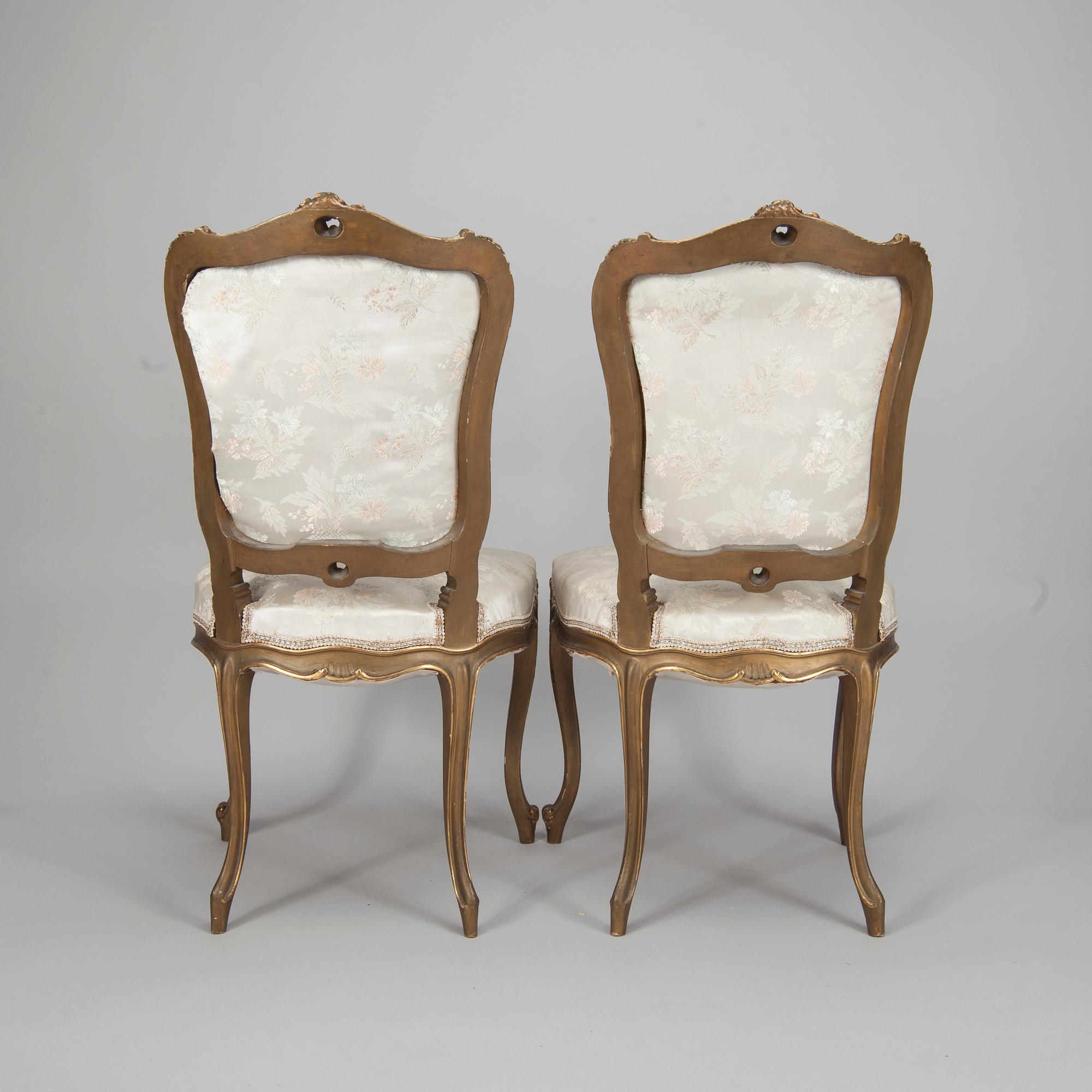 STOLAR, 3 st, rokokostil, sekelskiftet 1800/1900.