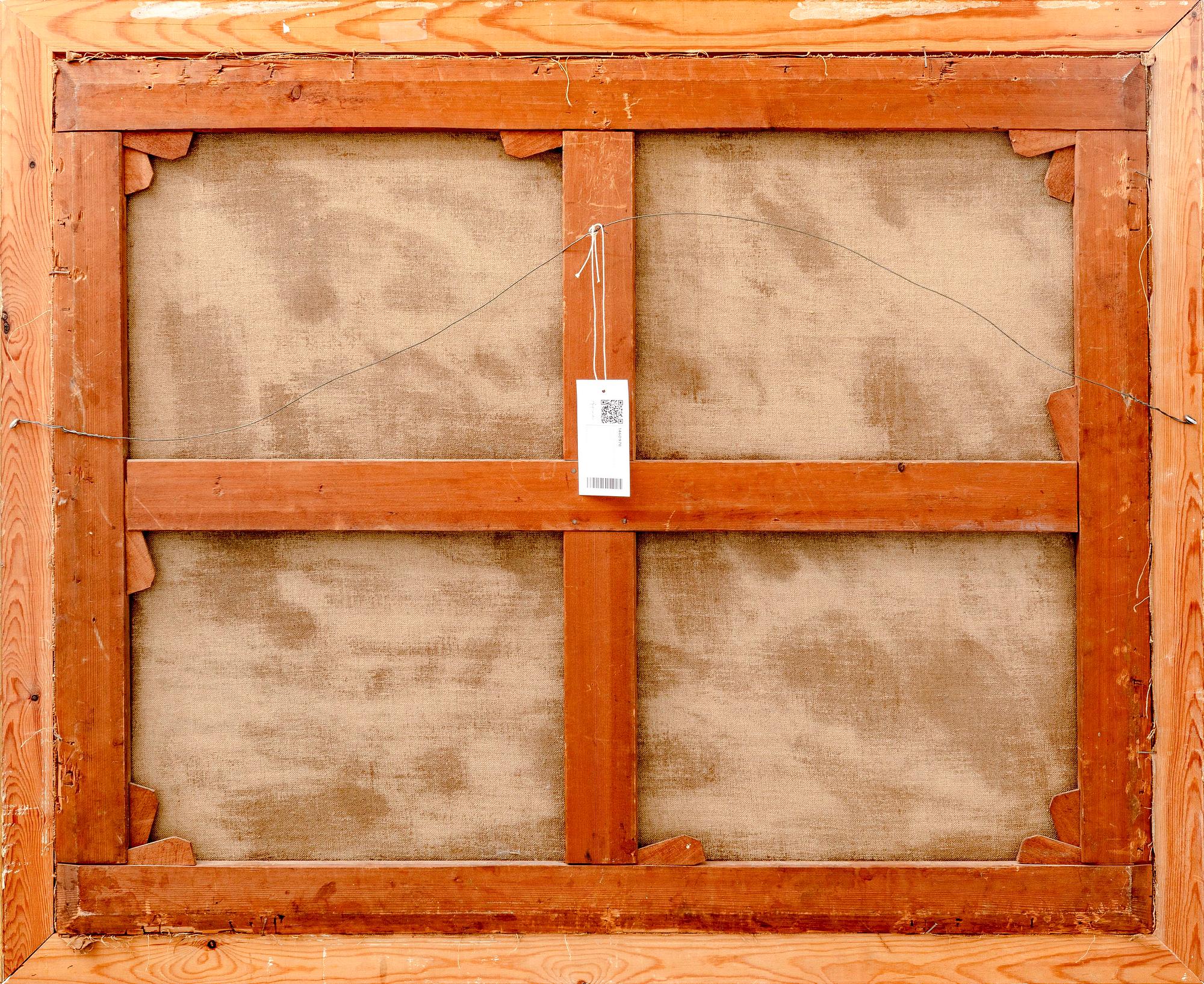 August Hagborg, olja på duk signerad.