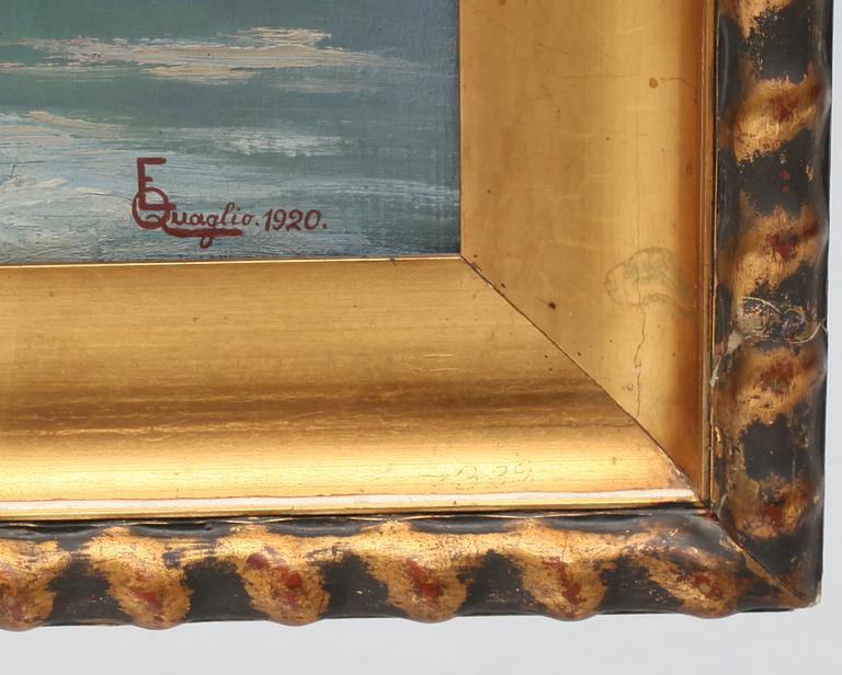 EUGEN QUAGLIO, olja på duk. Sign o dat -20.