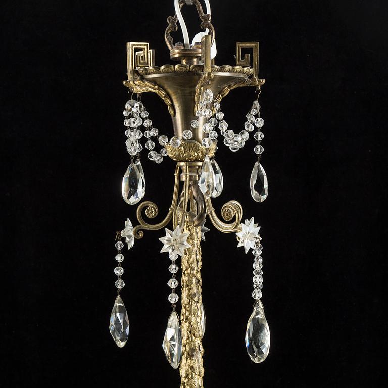 A Louis VXI style chandelier from around year 1900.