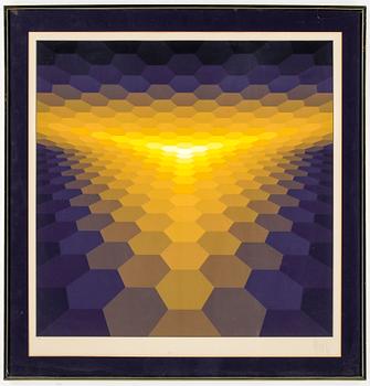 Jean-Pierre Vasarely (Yvaral) · JEAN-PIERRE VASARELY (YVARAL), serigrafi, signerad och numrerad 48/200.