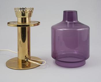BORDSLAMPA, troligen Hans Agne Jakobsson, Markaryd, 1900-talets andra hälft.