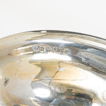 A pair of German silver candelabra, mark of Jakob Grimminger, Schwäbisch Gmünd, 20th century.