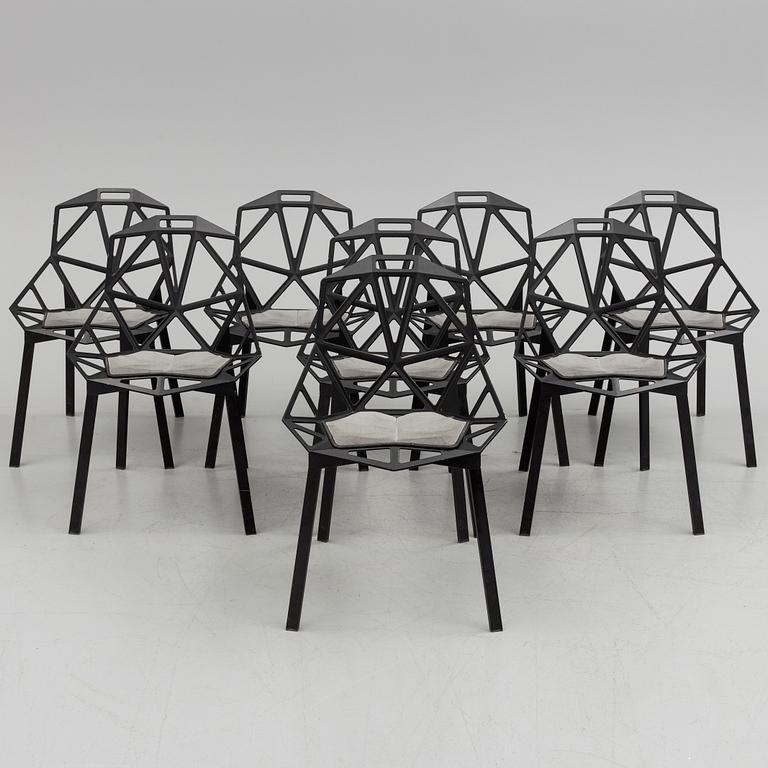 A set of eight 'Chair one' by Konstantin Grcic, Magis, Italy, 21st century.