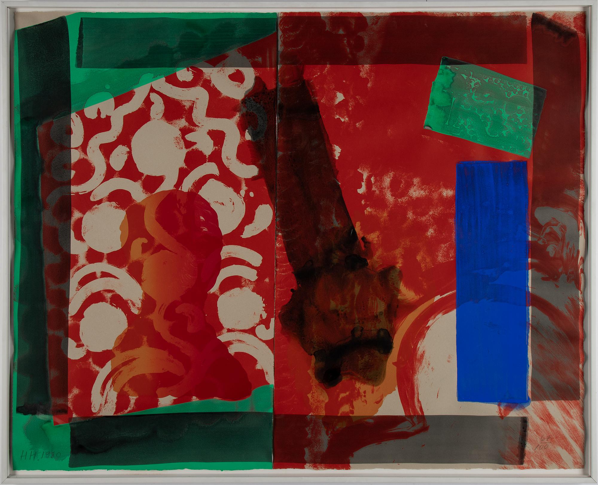 HOWARD HODGKIN, lithograph in colours, 1980, signed 67/100.