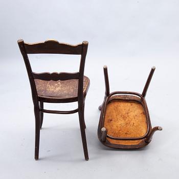 STOLAR, 4 st, Thonet, Wien Österrike, sekelskiftet 1800/1900.