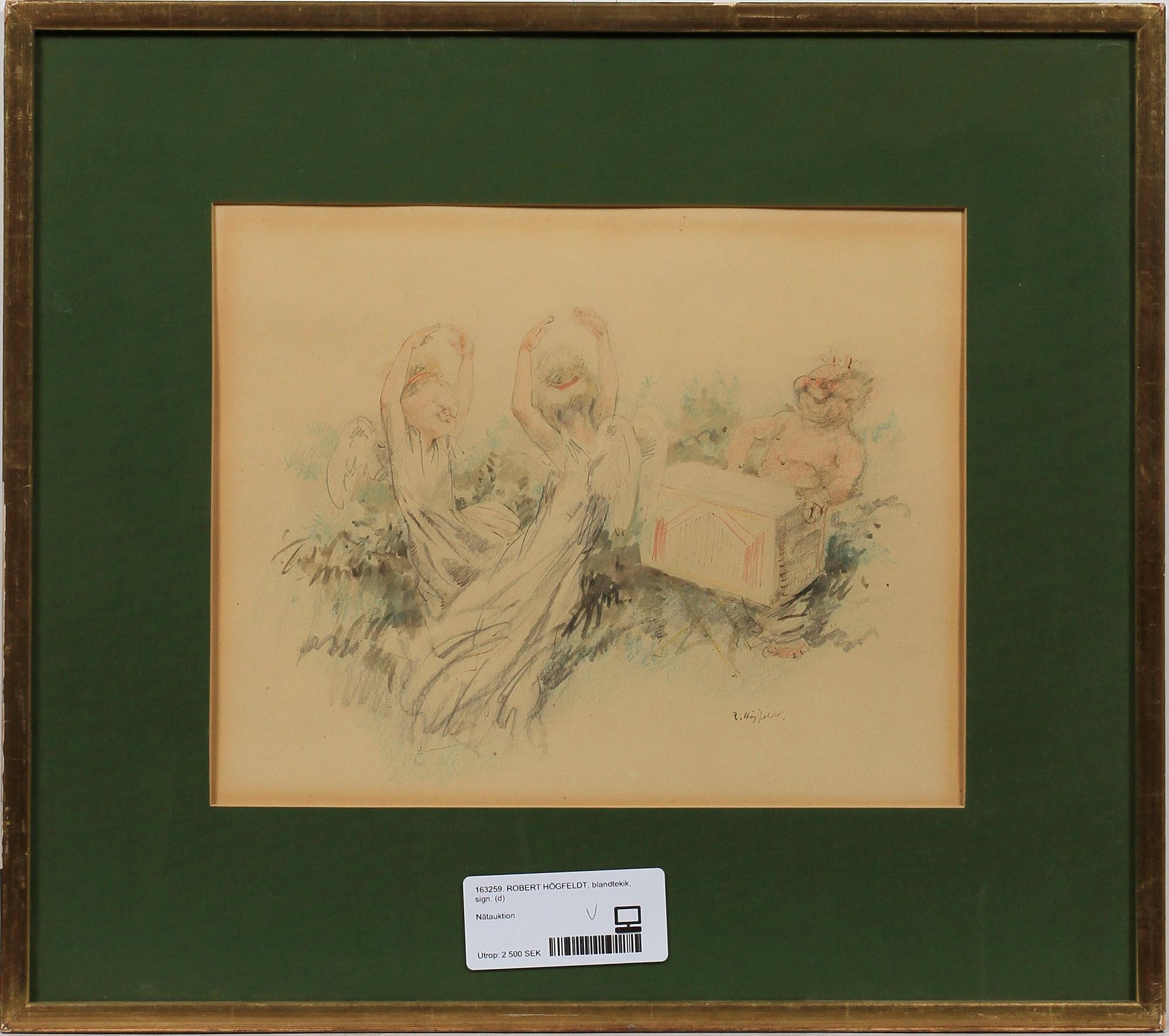 ROBERT HÖGFELDT, blandteknik, sign.