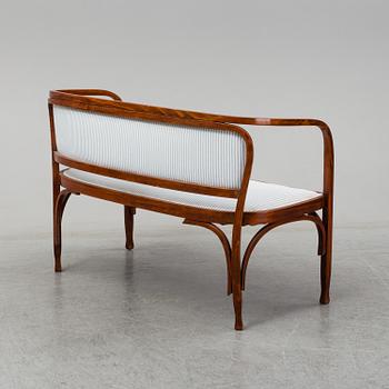 Gustav Siegel, a pair of armchairs, a pair of chairs and a sofa, probably by Jacob & Josef Kohn, Vienna early 1900's.