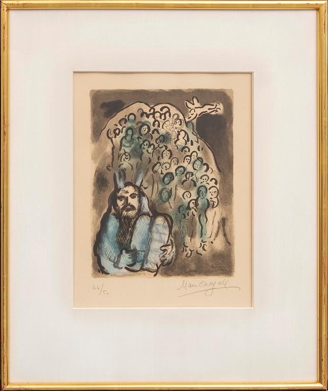 Marc Chagall, färglitografi signerad och numrerad , 44/50.