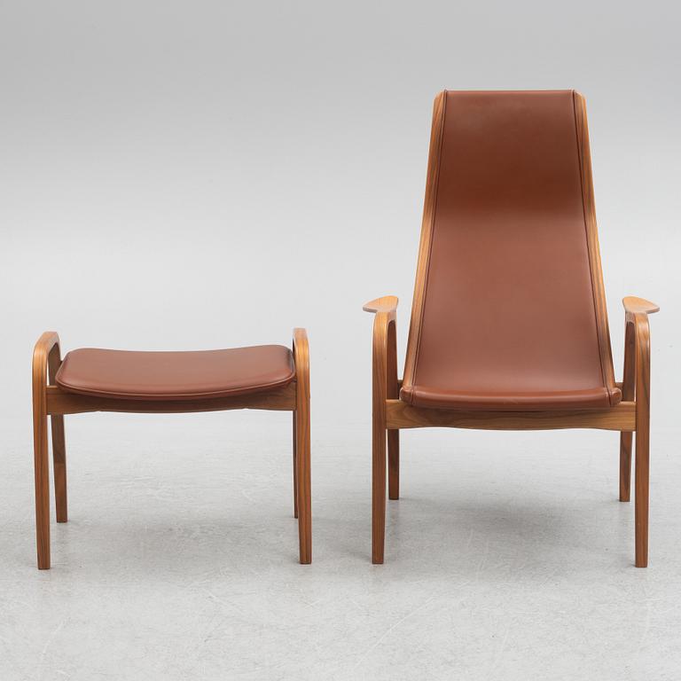 Yngve Ekström, armchair with footstool, "Lamino", Swedese, 2011.