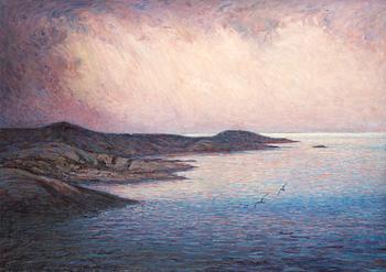66. Karl Nordström, Twilight over the sea.