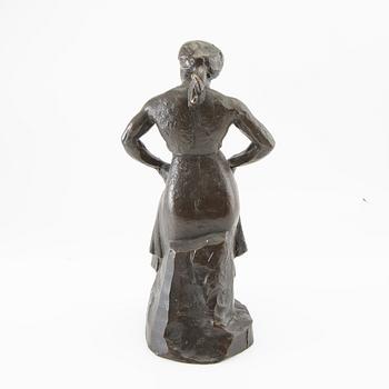 Manuel M Hugué Manolo, sculpture "Paysanne".