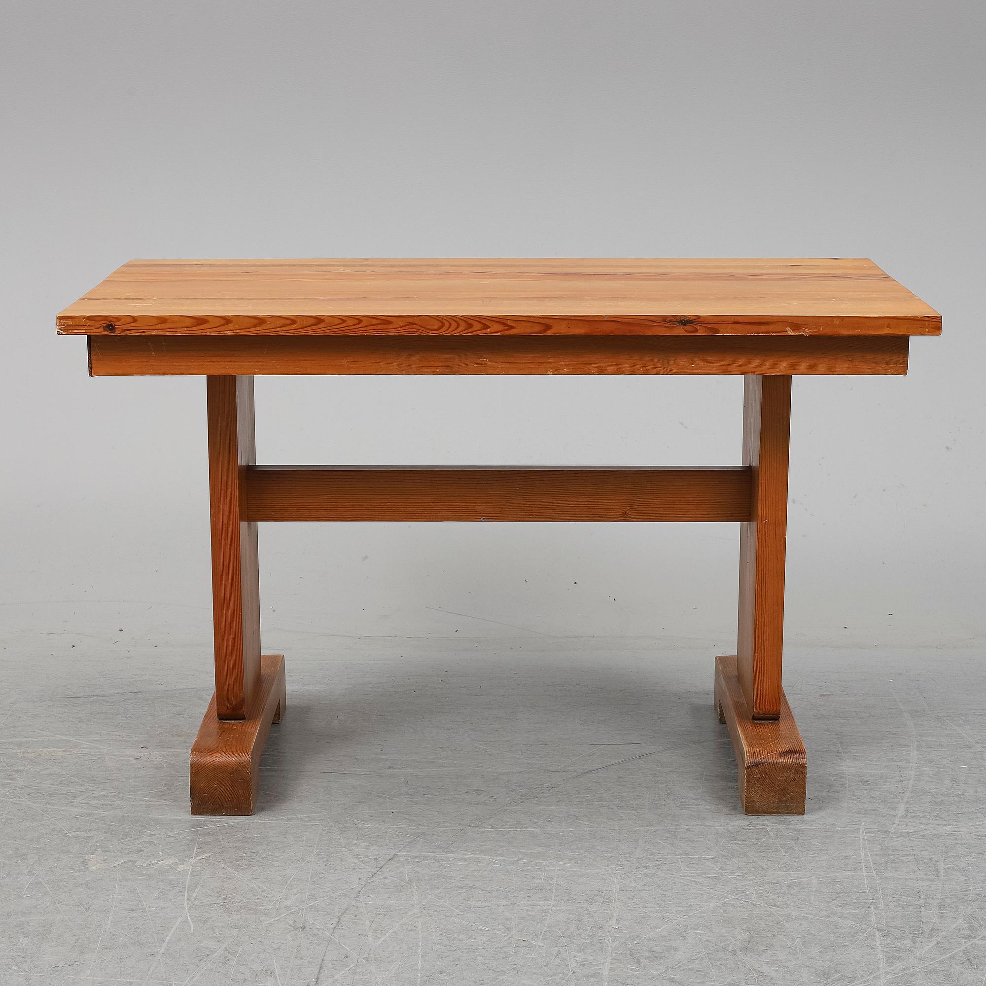 A pine table c. 1940's.
