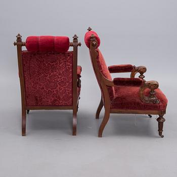 KARMSTOLAR, nyrenässans, sent 1800-tal.