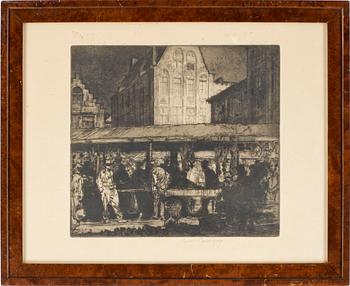 Frank Brangwyn · FRANK BRANGWYN, etsning. Sign.