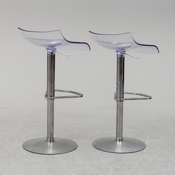 ARCHIRIVOLTO, a pair of 'PAM' bar stools from Ligne Roset, 2008.