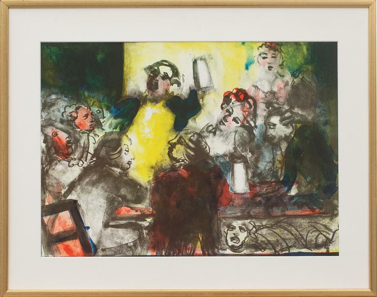 PETER DAHL, färglitografi, signerad i blyerts.