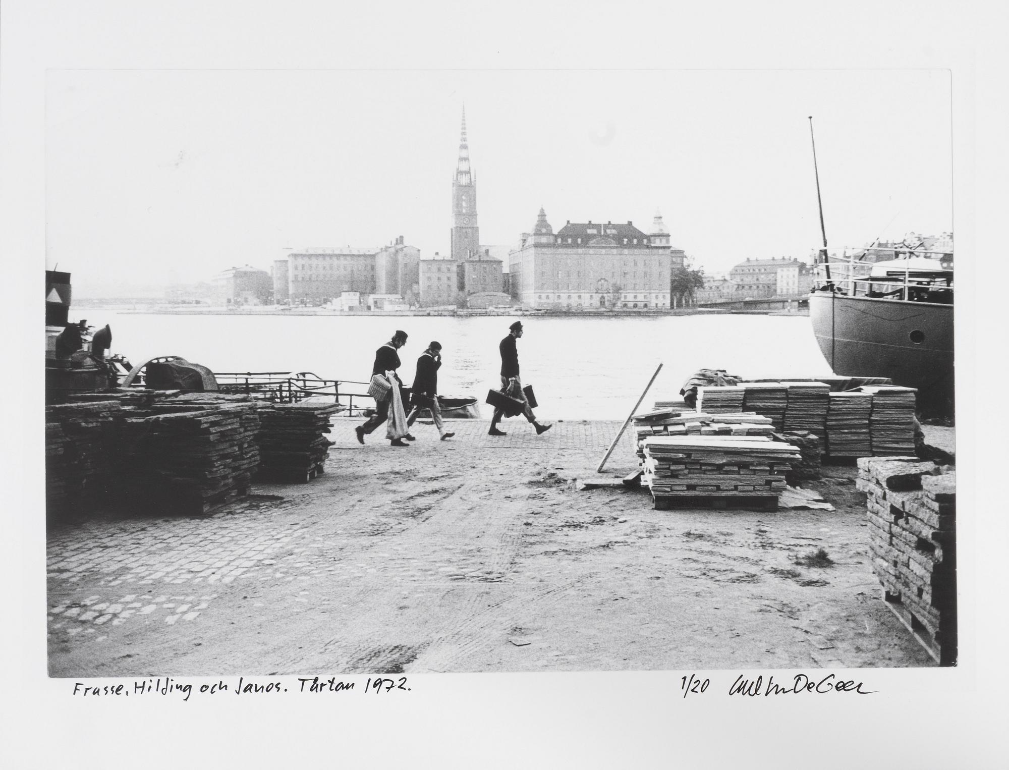 Carl Johan De Geer, "Frasse, Hilding och Janos. Tårtan 1972".