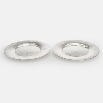 Tapio Wirkkala, Fat, 2 st, silver, TW 140, Kultakeskus, Tavastehus 1975 och 1979.