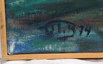 JOHN IVAR BERG, olja på duk. Sign och dat -74.