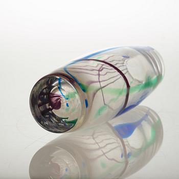 A Vicke Lindstrand 'Abstracta' glass vase, Kosta 1950's-60's.